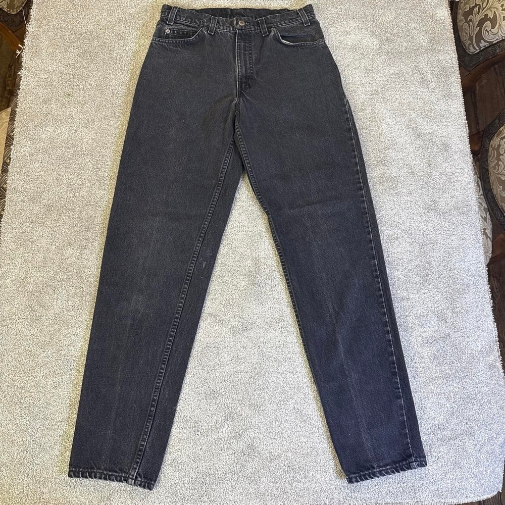 Vintage Levi's Orange Tab Black Straight Leg Jeans 32x34
